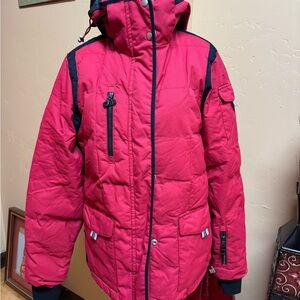 NILS Red and Black Waterproof Ski or snowboard parka Jacket